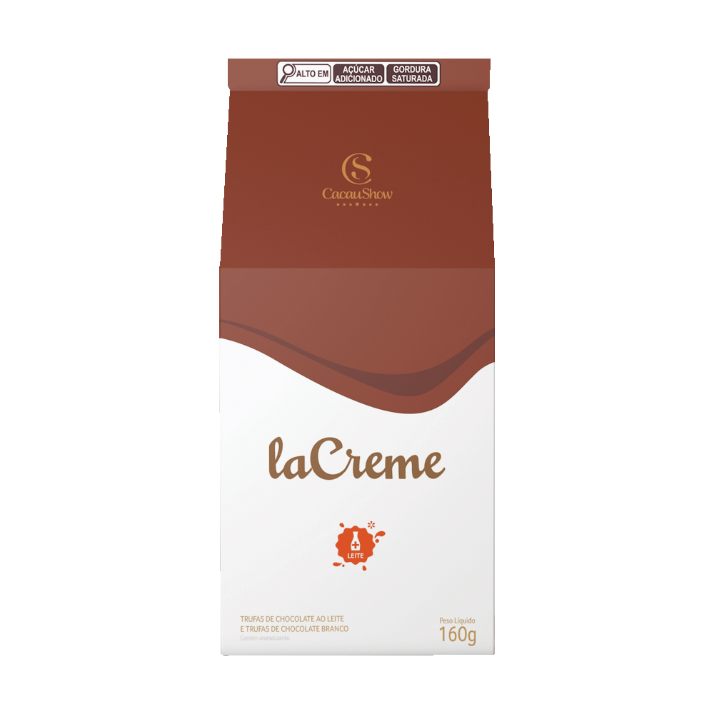 Caixa de Trufas laCreme ao Leite e Branco 160g