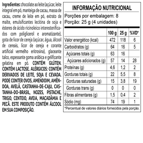 Drageados ao Leite com Licor de Cereja 200g