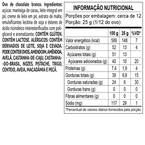 Ovo de Páscoa laCreme Branco 348g